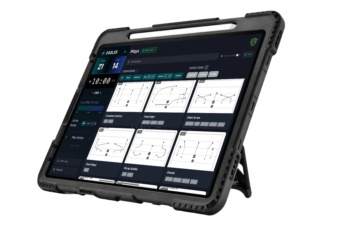 Gridiron Command App Interface on iPad
